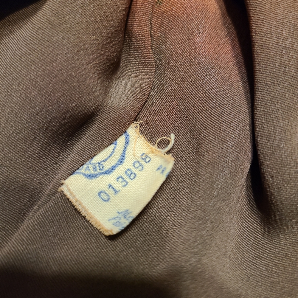 True Vintage 1940s Green Wool Gabardine Jacket S - Picture 8 of 8